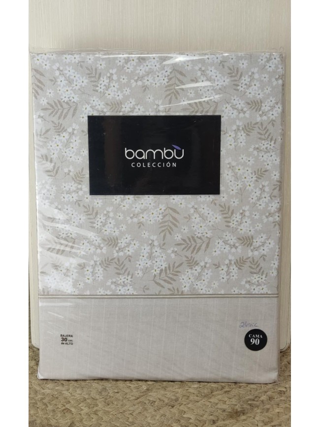 Juego Sabanas Verano Florecillas Bambu