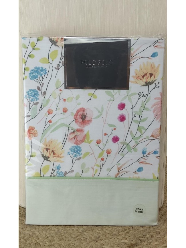 Juego Sabanas Verano Flor Polo Polo