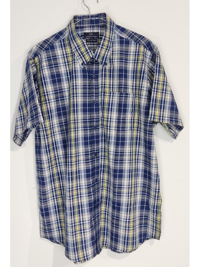 Camisa Manga Corta Cuadros