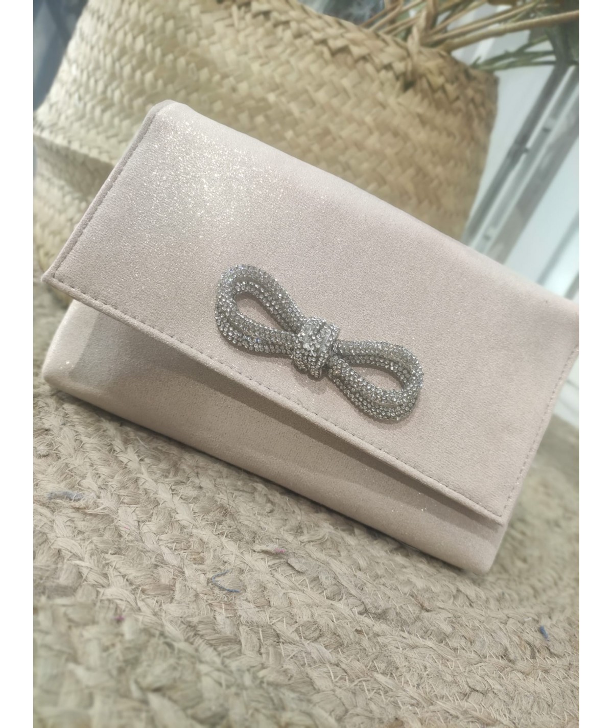 CARTERA DE MANO LAZADA CON BRILLI