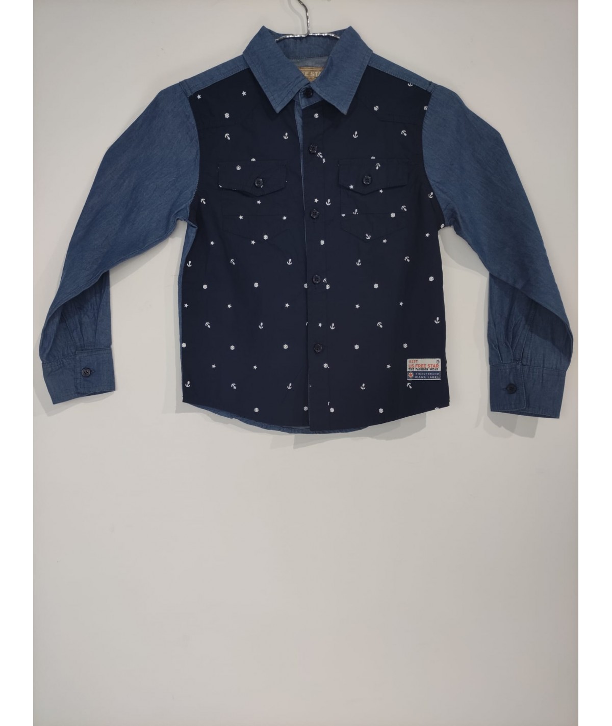 CAMISA NIÑO JEANS ANCLA