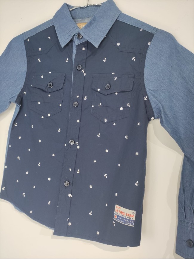 Camisa Niño Jeans Ancla