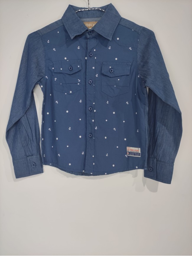 Camisa Niño Jeans Ancla