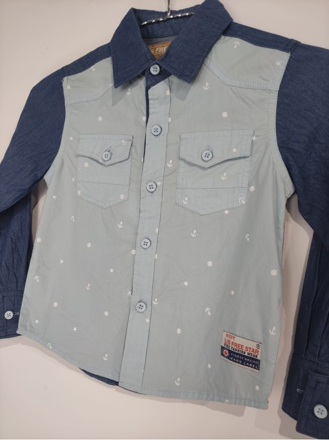 Camisa Niño Jeans Ancla