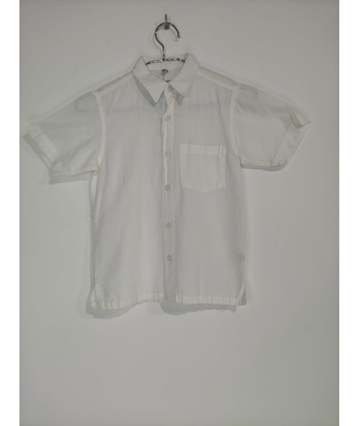 CAMISA ALGODON BLANCA NIÑO