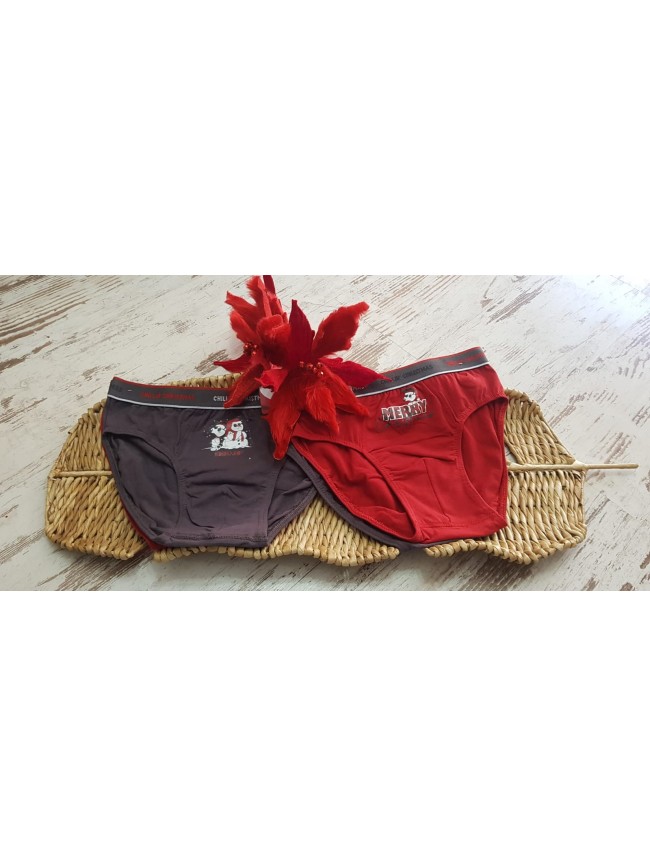 Slip Pack 2 Unds Caballero Motivo Navideños