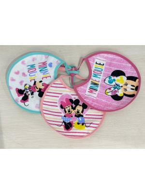 Babero Pack 3 Uds Minnie & Mickey
