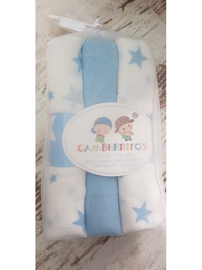 Gasa Pack 3 Unds Gamberritos