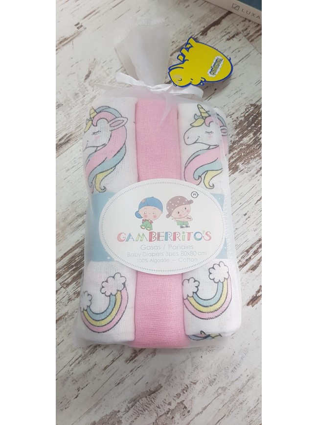 Gasa Pack 3 Unds Gamberritos