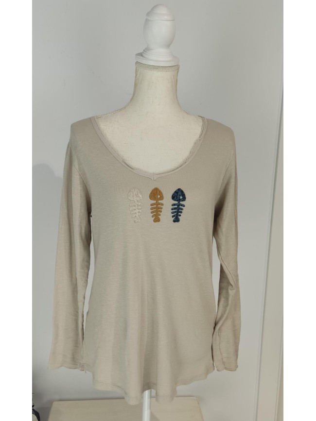 Camiseta Básica Pescados