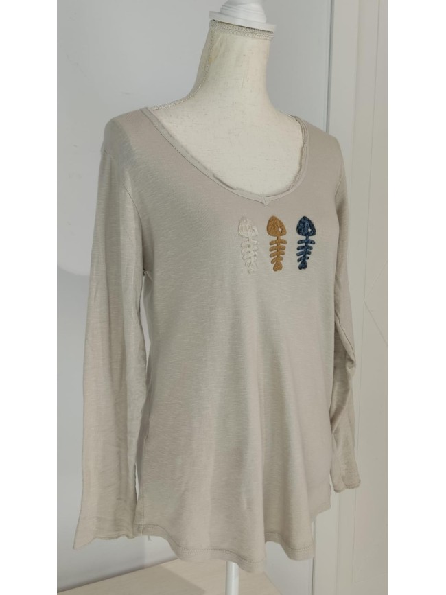 Camiseta Básica Pescados