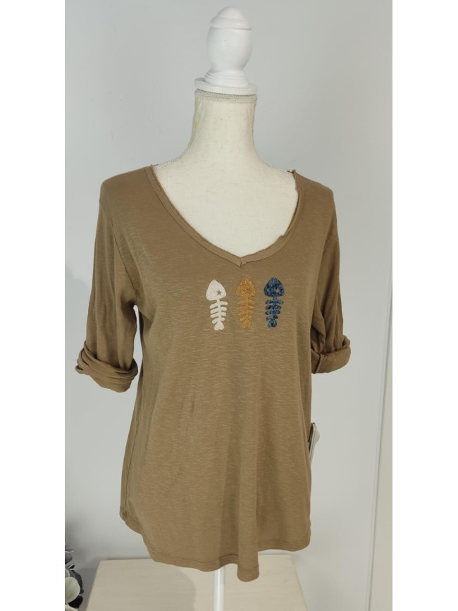 Camiseta Básica Pescados