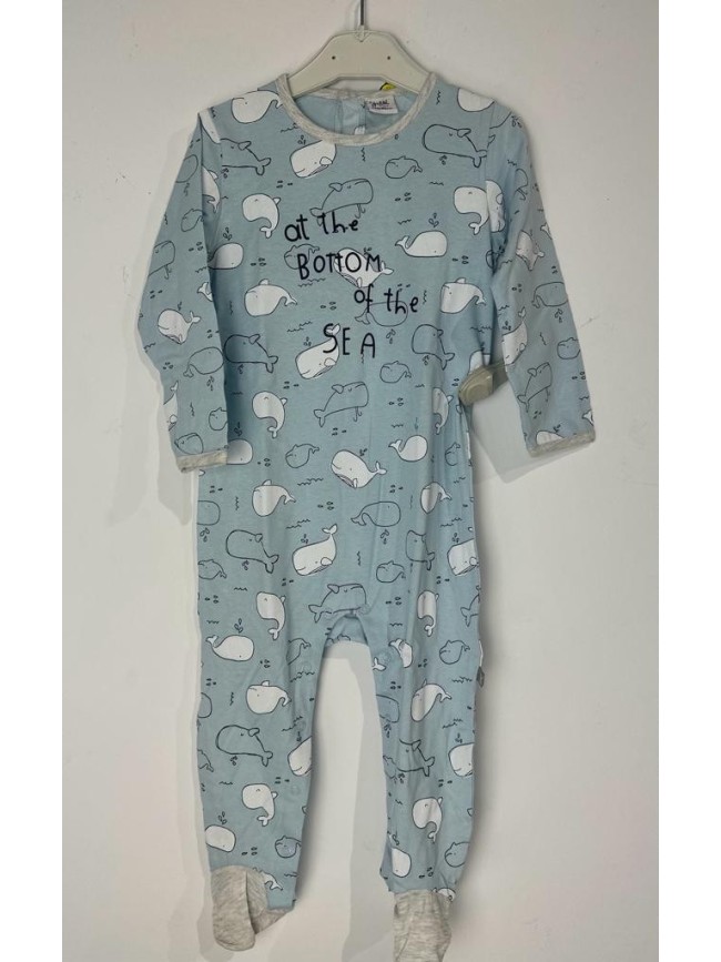 Pijama Bebe Niño Ballena