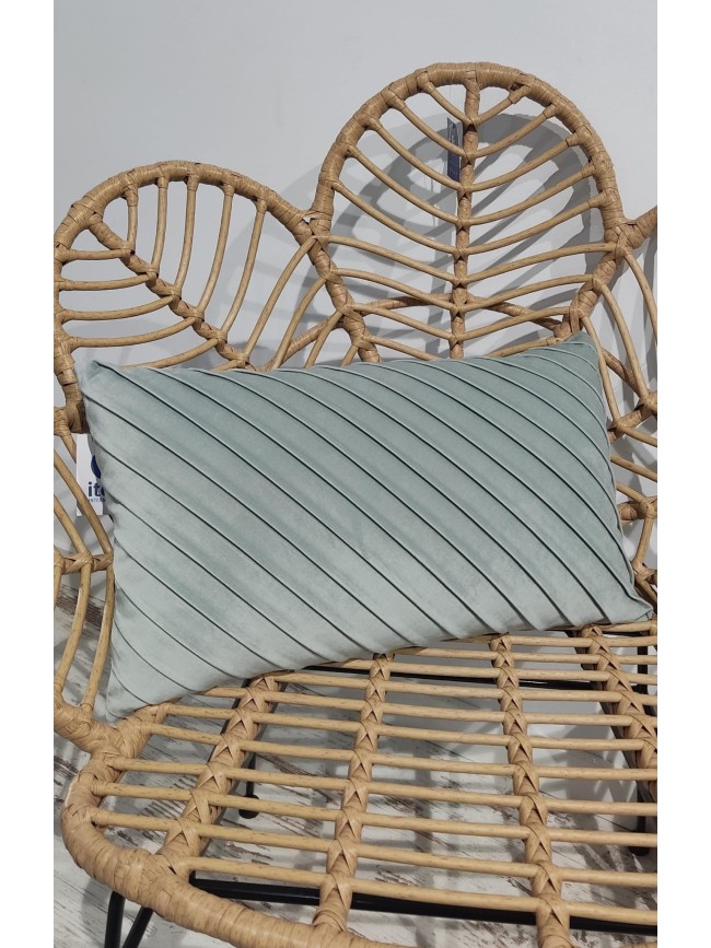 Cojin Simil Terciopelo Rectangular Ondas