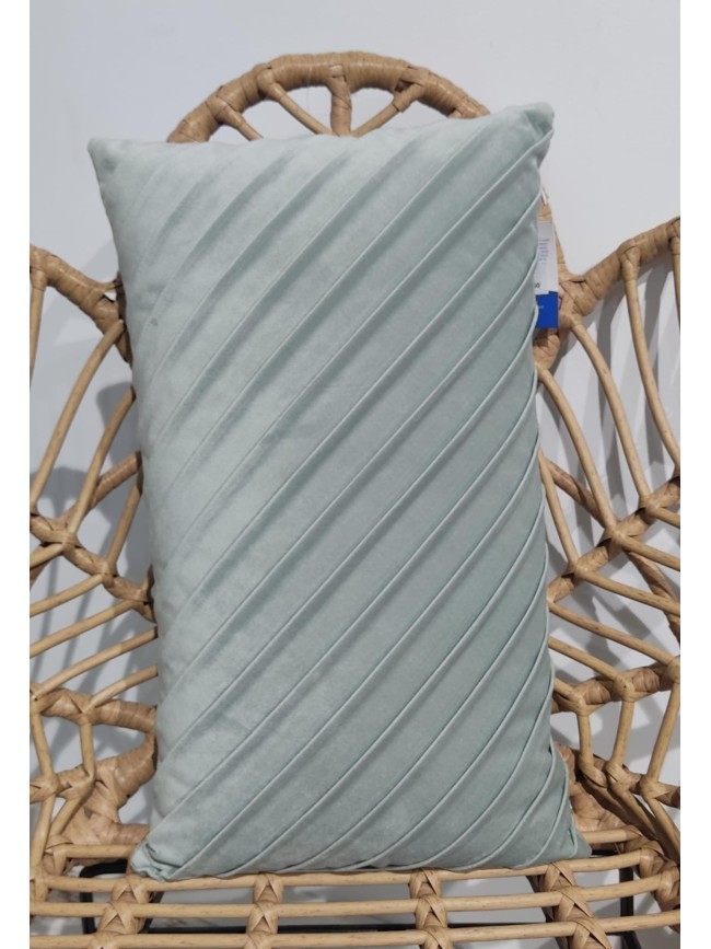 Cojin Simil Terciopelo Rectangular Ondas
