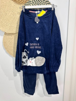 Pijama Aterciopelado Vaca