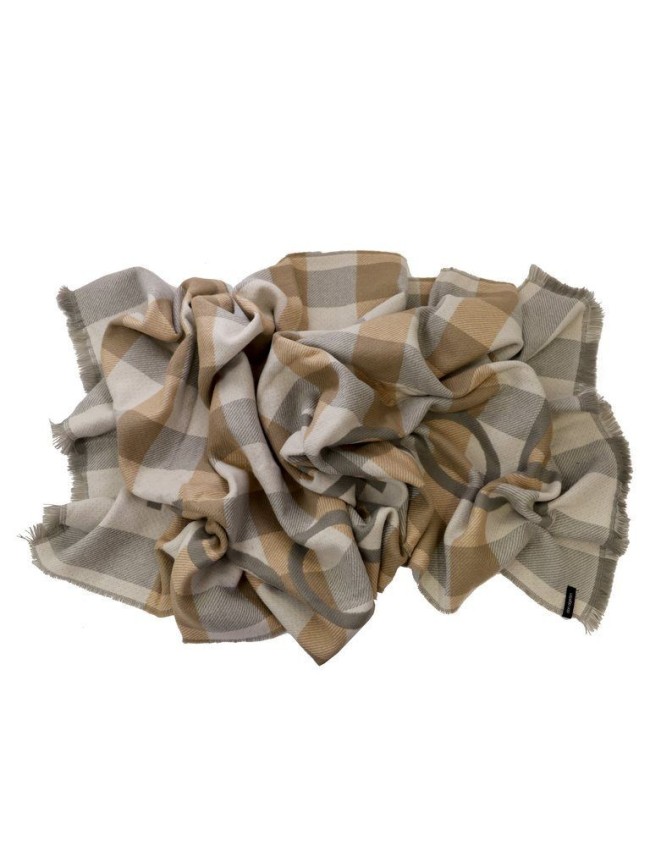 Bufanda Don Algodon Cuadros Logo