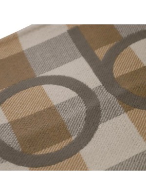 Bufanda Don Algodon Cuadros Logo