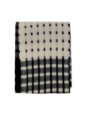 Bufanda Don Algodon Bicolor Perforada Negro