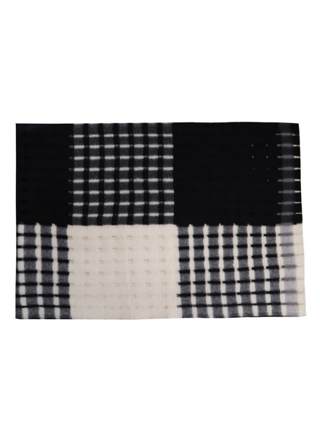 Bufanda Don Algodon Bicolor Perforada Negro