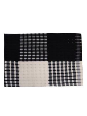 Bufanda Don Algodon Bicolor Perforada Negro