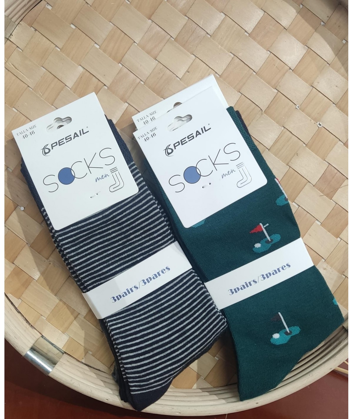 PACK DE TRES CALCETINES DE CABALLERO  GOLF