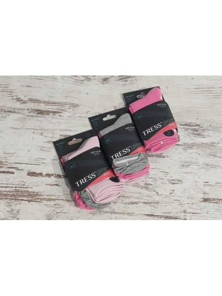 Pack De Tres Calcetines Deportivos Tallaje 32 A 36