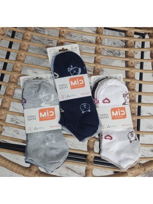 Pack Tres Calcetines Tobilleros Dibujos