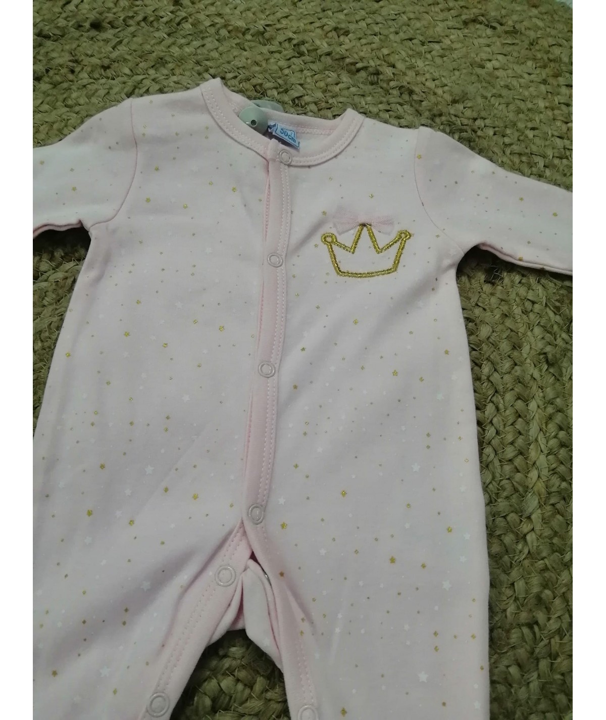 PIJAMA BEBÉ ALGODON NUBE-CORONA TALLA 0 - 24 MESES