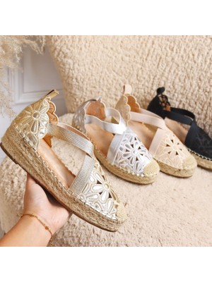 Esparteras Flor Beig