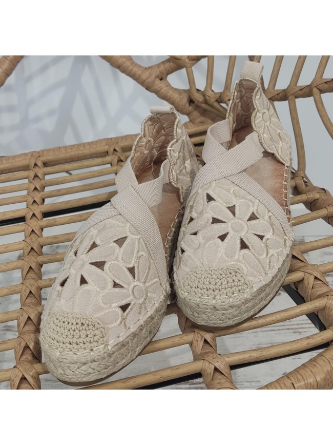 Esparteras Flor Beig
