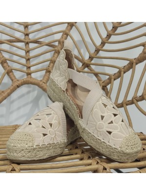 Esparteras Flor Beig