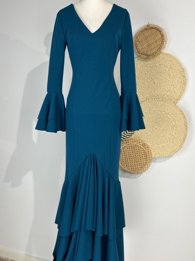 Vestido Flamenca Amaranto