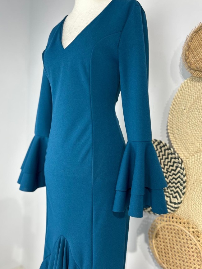 Vestido Flamenca Amaranto