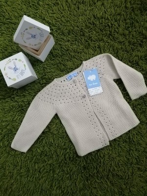 Chaqueta Bebé Hilo Doble Boton