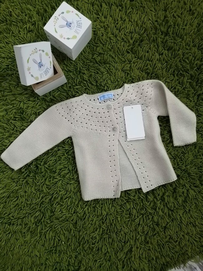 Chaqueta Bebé Hilo Doble Boton