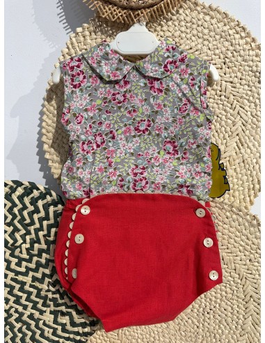 CONJUNTO BEBE FLORAL