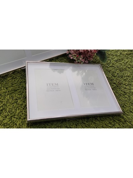 Portafoto Plata Doble 2