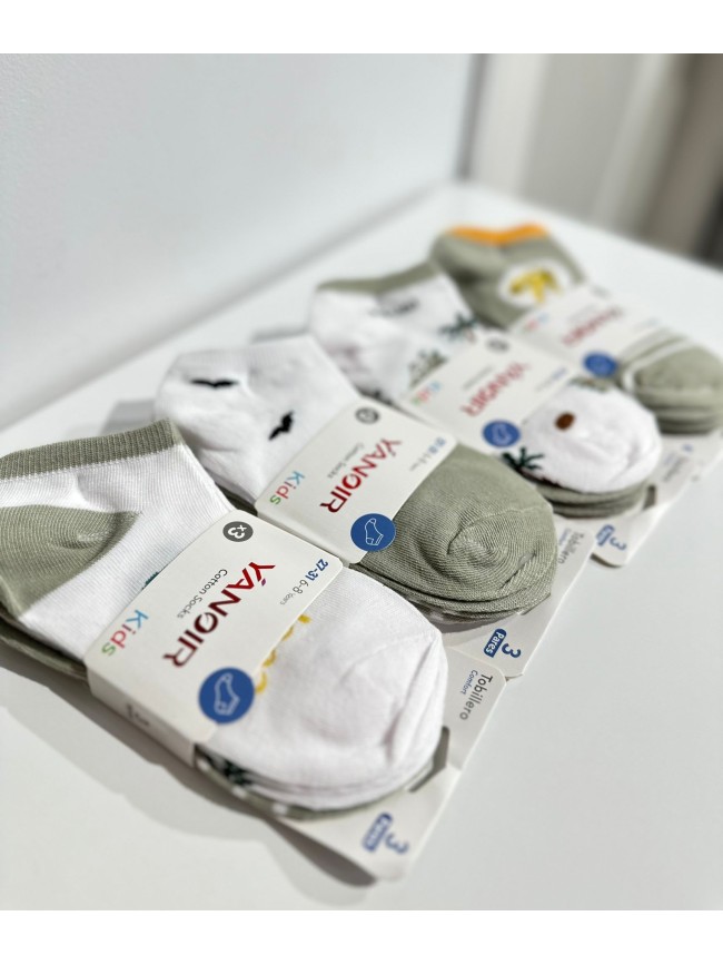 Calcetines Tobilleros Kids Dinosaurios