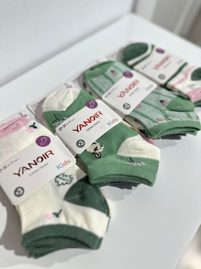 Calcetines Tobillero Niña Flor