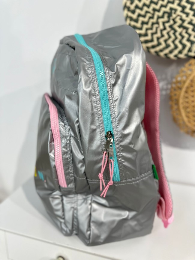 Mochila Benetton Plata