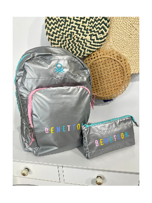Mochila Benetton Plata