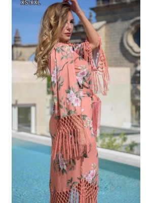 Vestido Tunica Kahyra Estampado Flecos