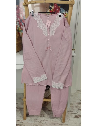 PIJAMA MUJER ENCAJE