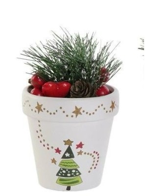 Maceta navideña pequeña