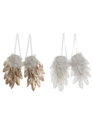 Decoración colgante plumas