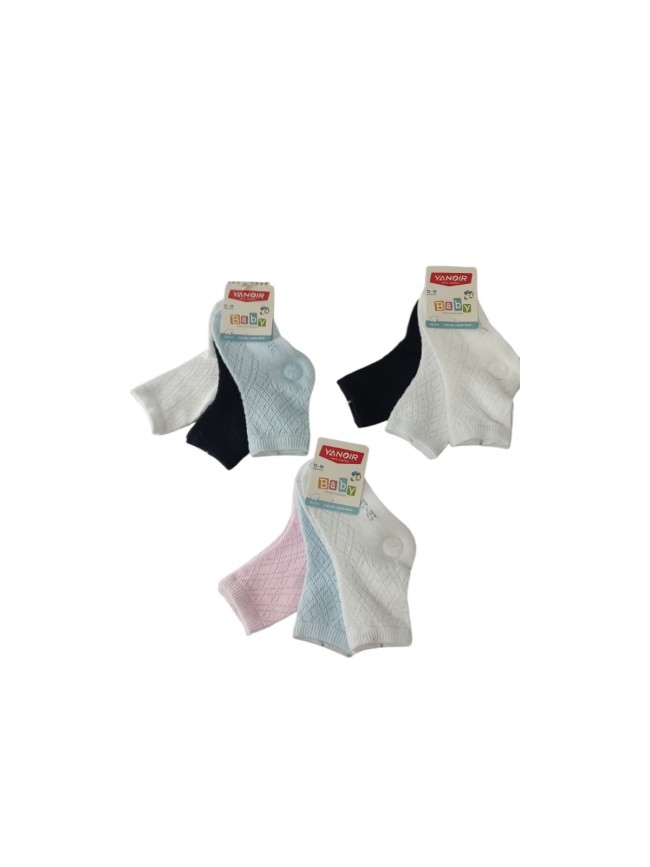 Pack calcetin calado bebé