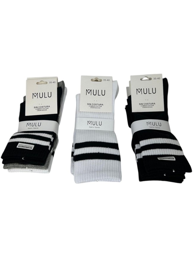 Pack calcetines deportivos rayas