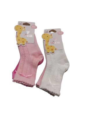 Pack calcetines trenzado bebé