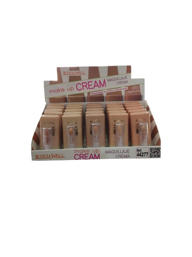 Maquillaje crema alta cobertura